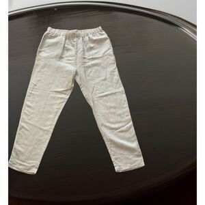 Toofan 100%‎ Linen Khaki Pants Women's Medium Beach